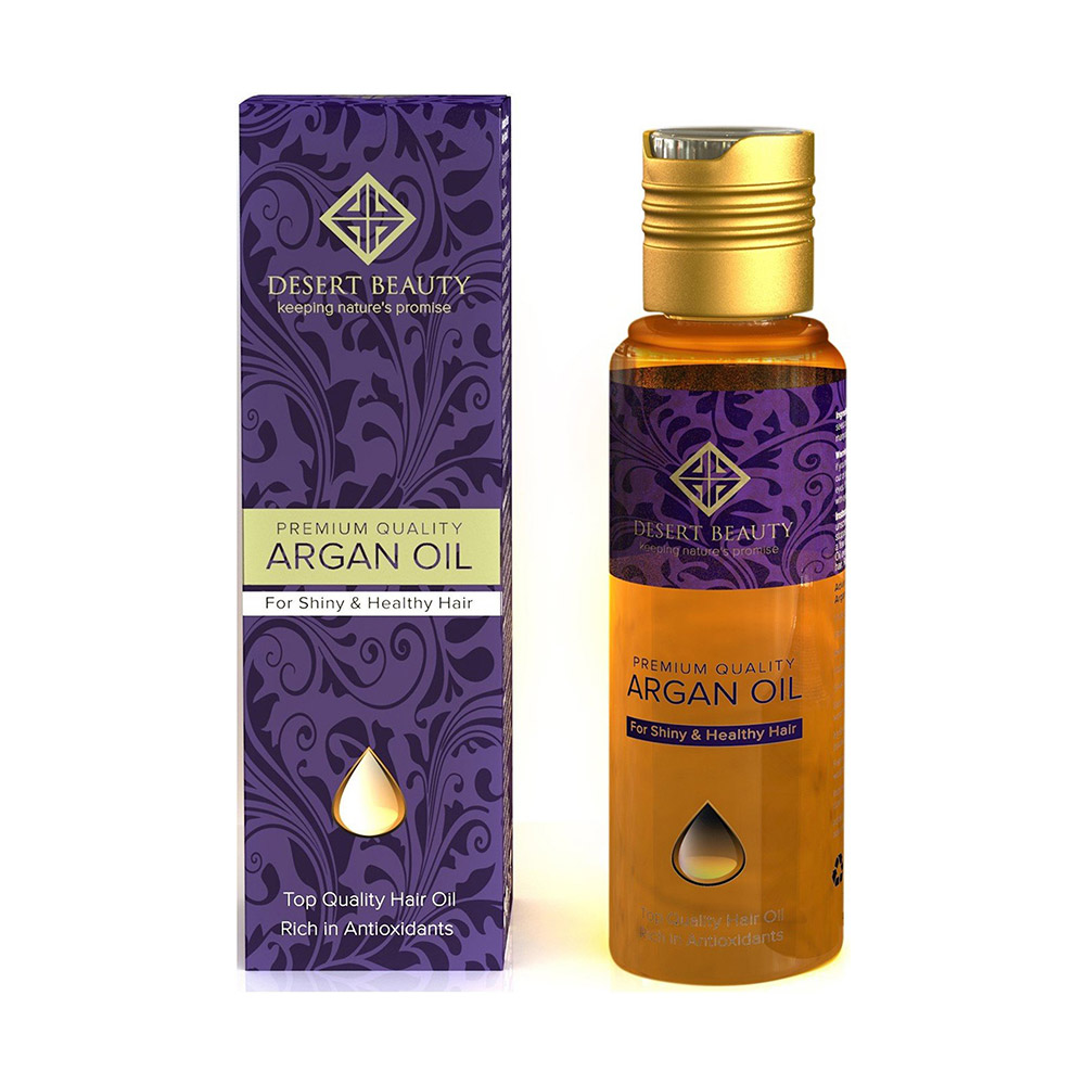 argan hair oil packaging design