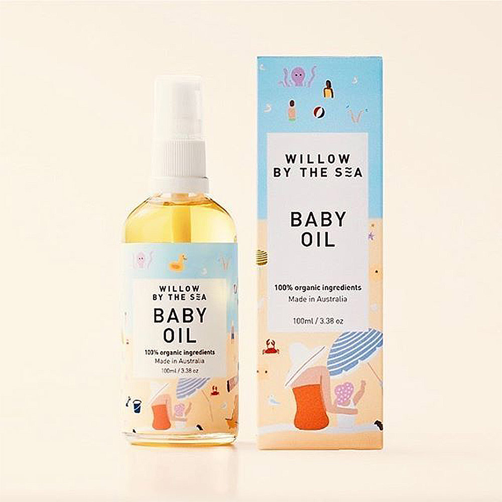 baby oil packaging design