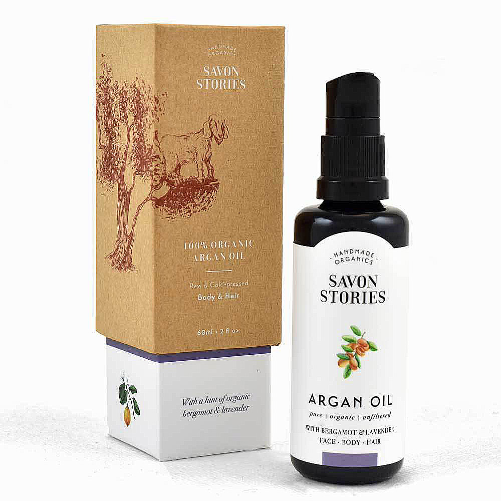 creative argan hair oil packaging design