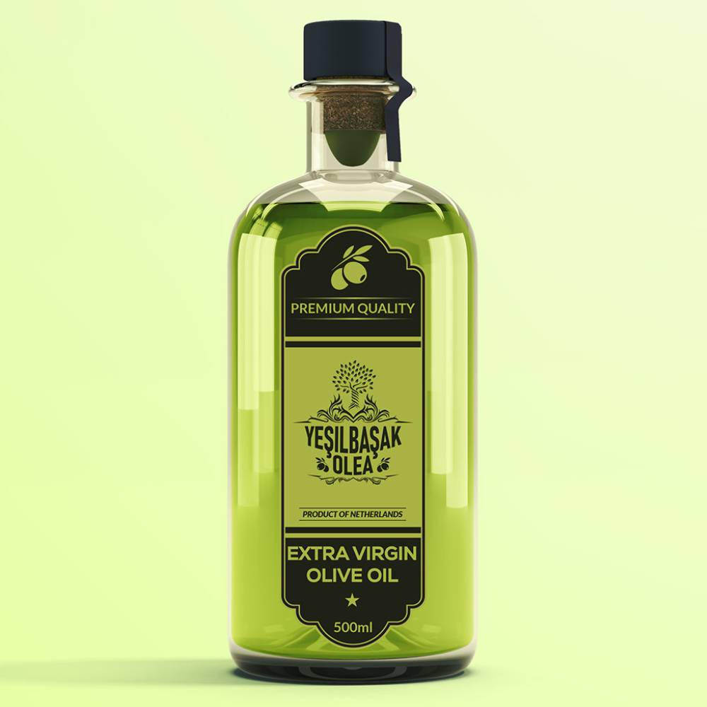creative olive oil label design 