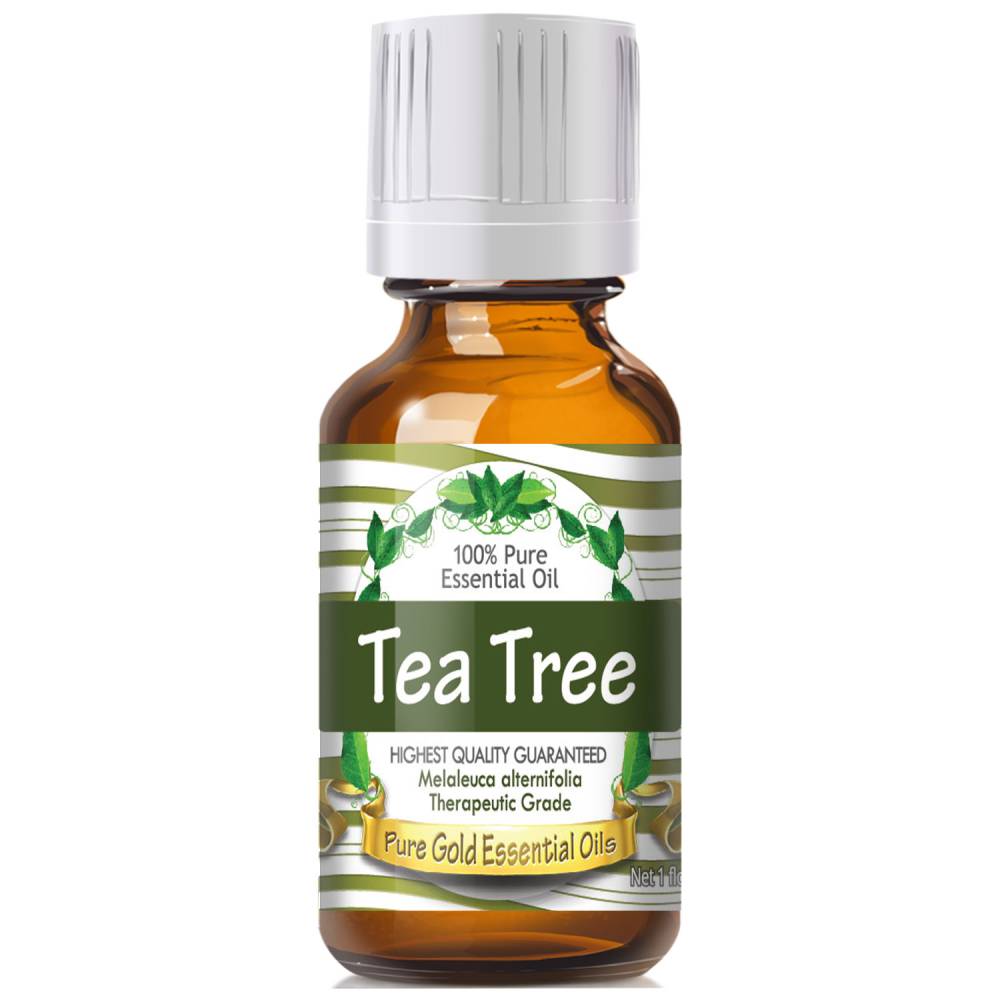 creative tea tree oil label design 