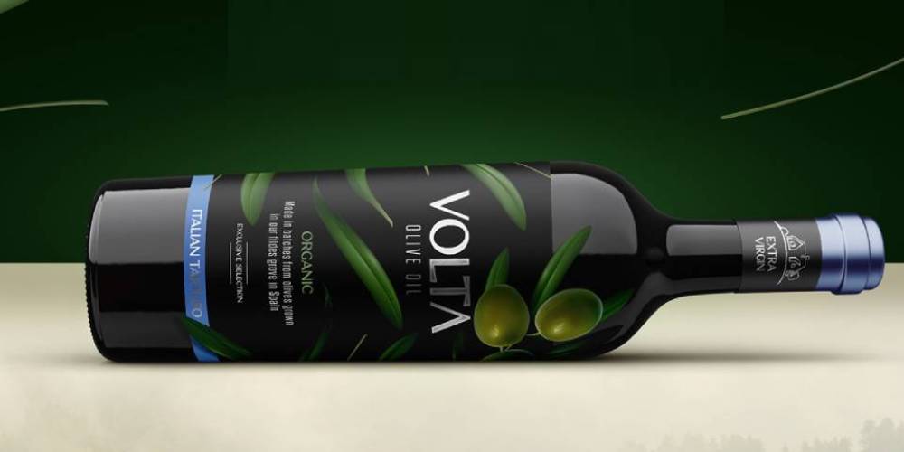 olive oil label design