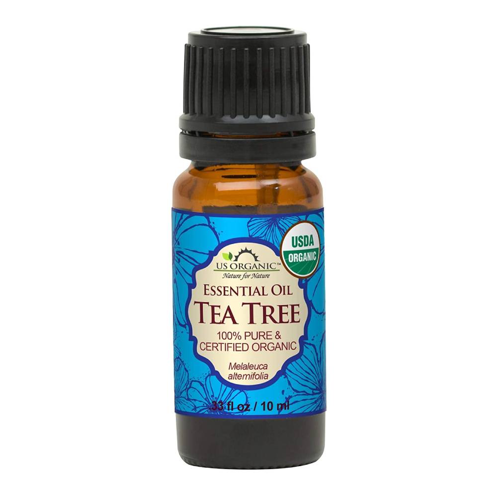 tea tree oil bottle label design 