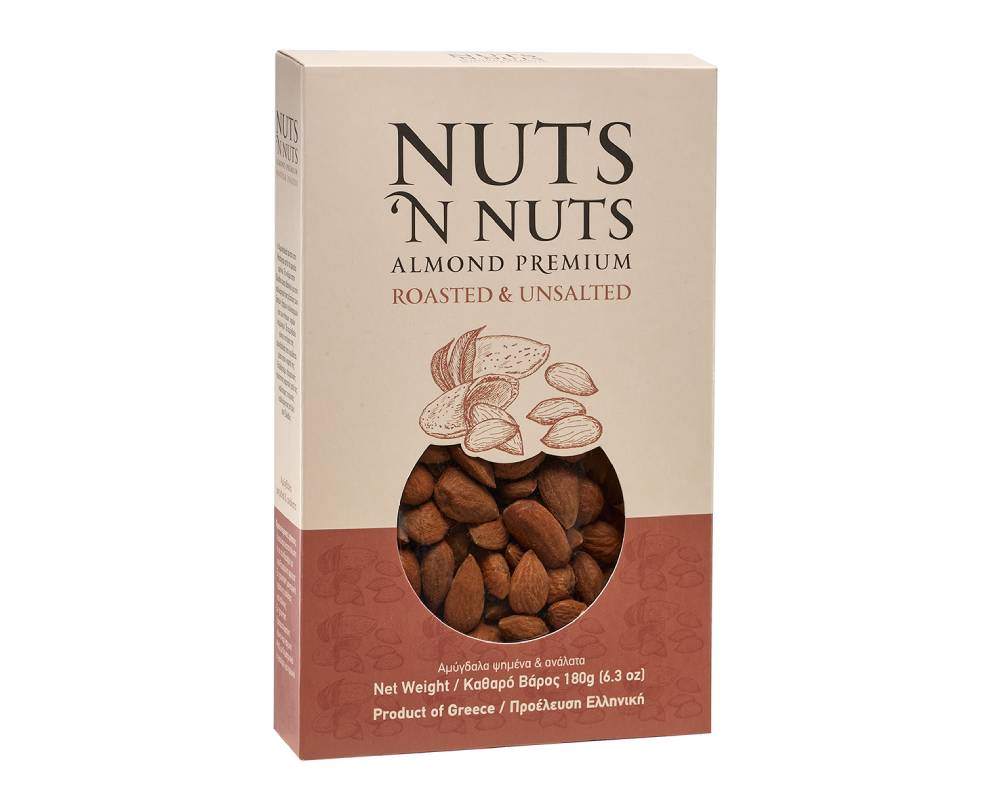 almond box packaging design 
