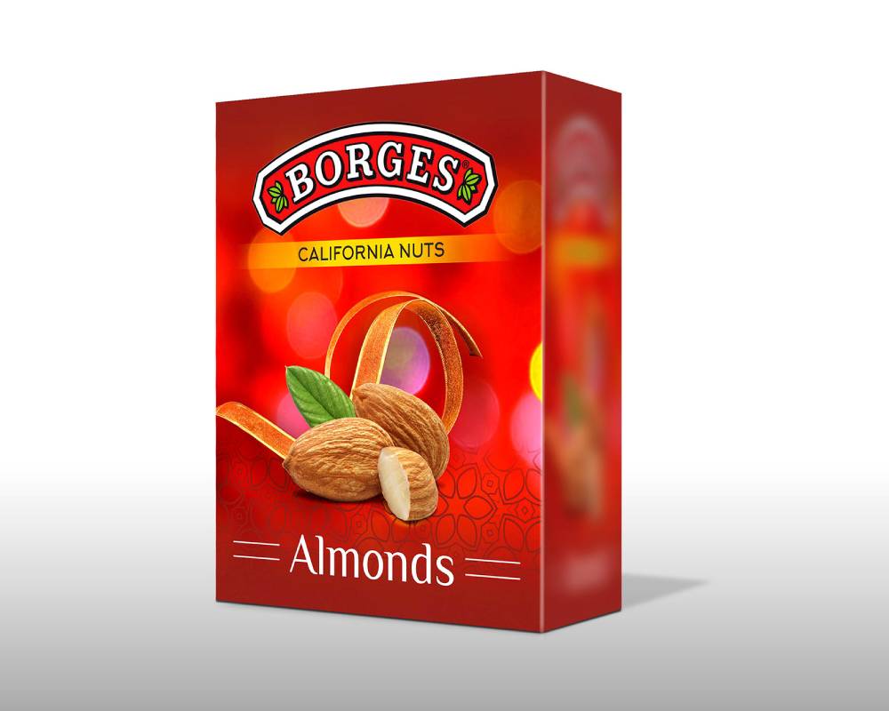 almond box packaging design 