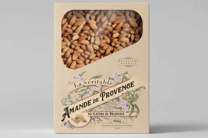 almond box packaging design