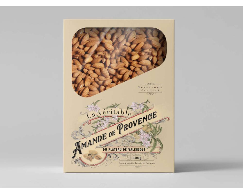 almond box packaging design