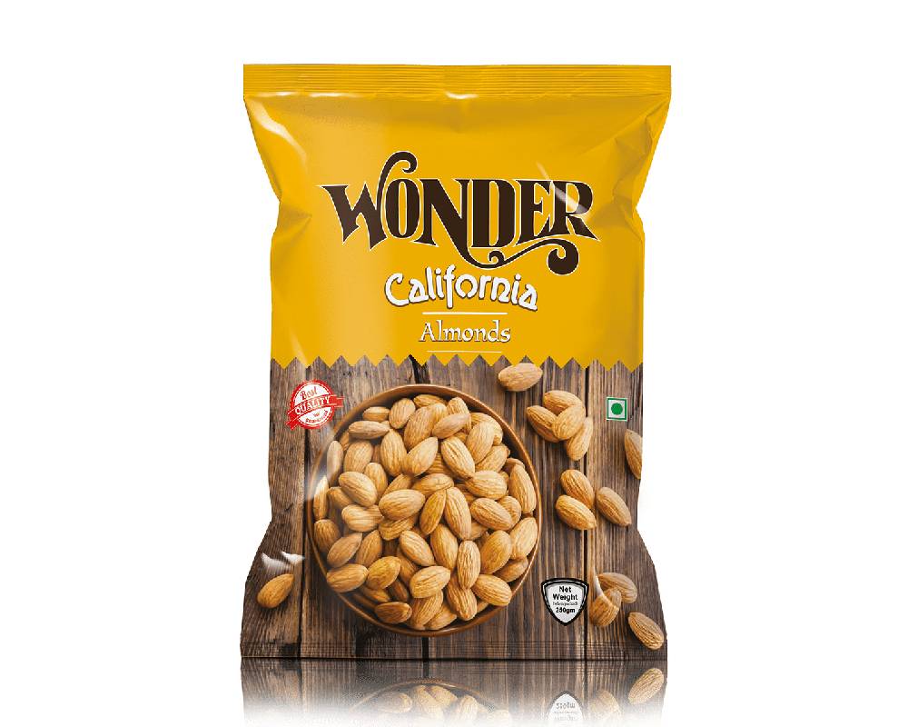 almond pouch packaging design 