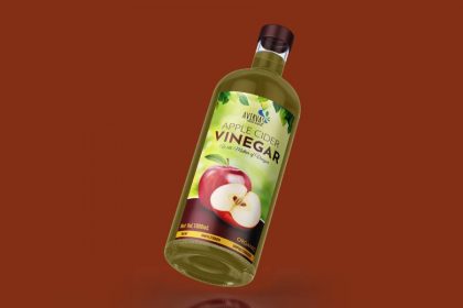 apple cider vinegar label design