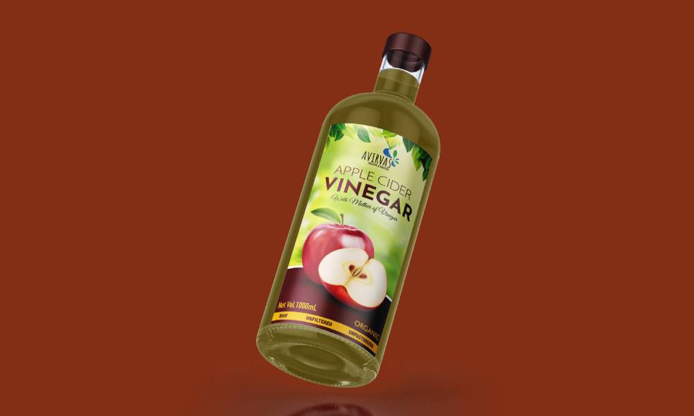 apple cider vinegar label design