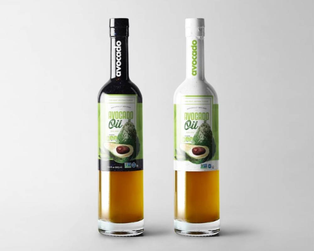 best avocado oil label design 