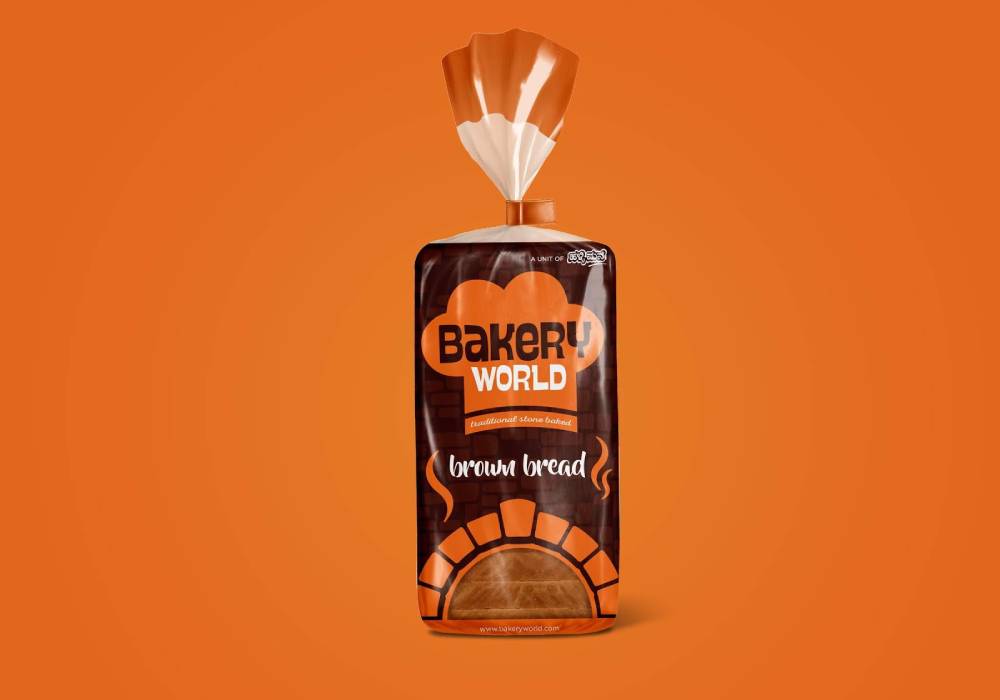 brown bread packaging design 
