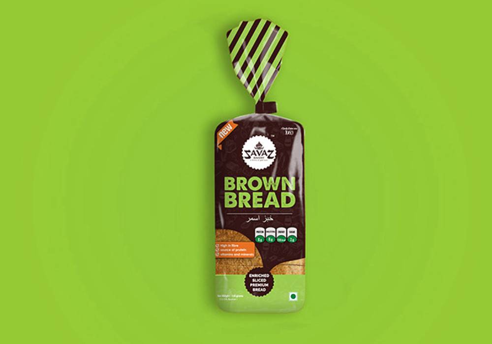 brown bread packaging design 