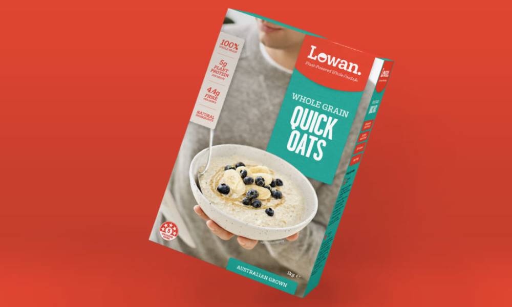 cereal oats box design 