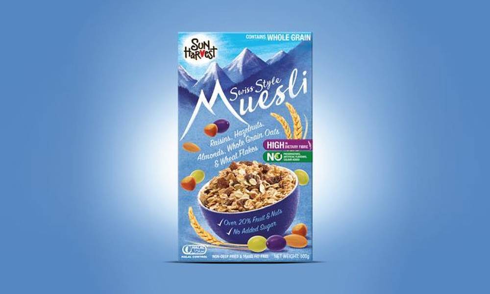 cereal oats box design 