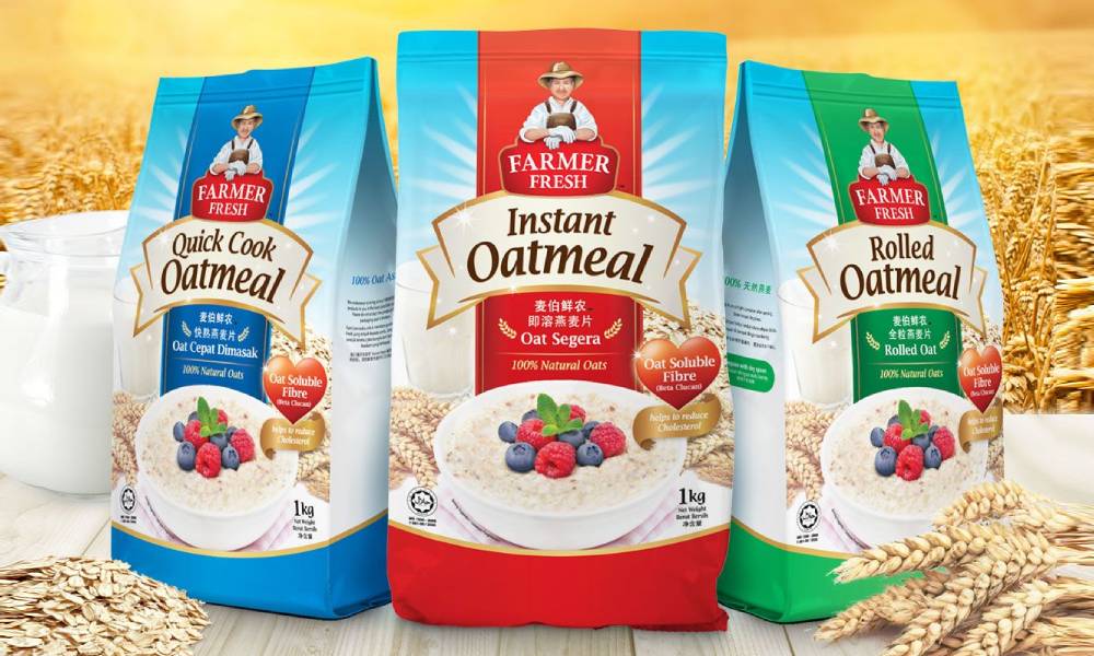 oats meal packet design 