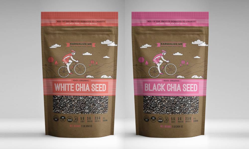 amazing chia seeds packaging design 