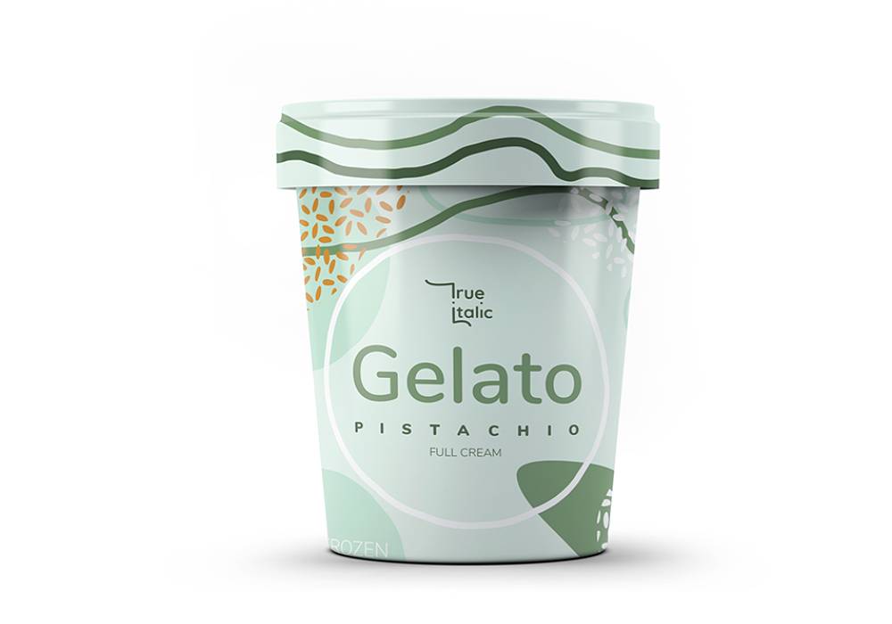 ice cream jar label design