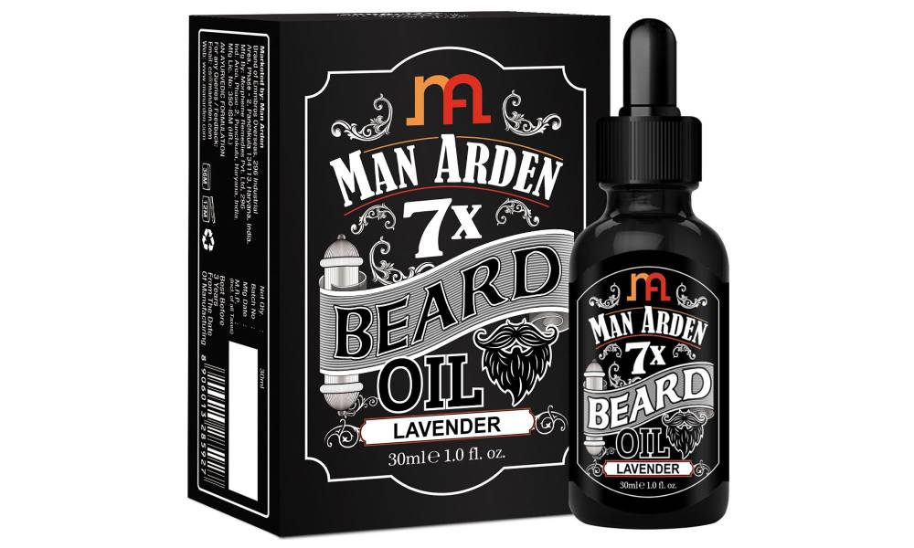 amazing beard oil label design 