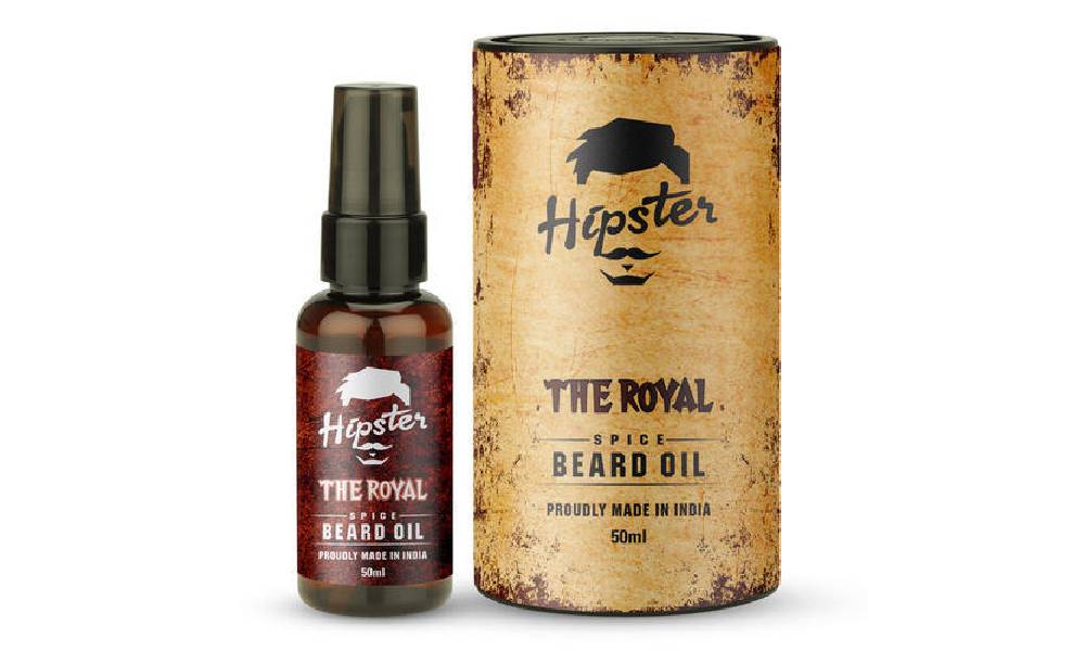 amazing beard oil label design 