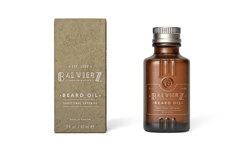 beard oil packaging design 