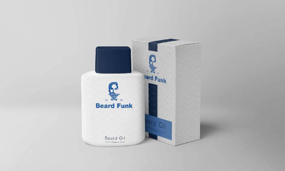 beard oil packaging design 