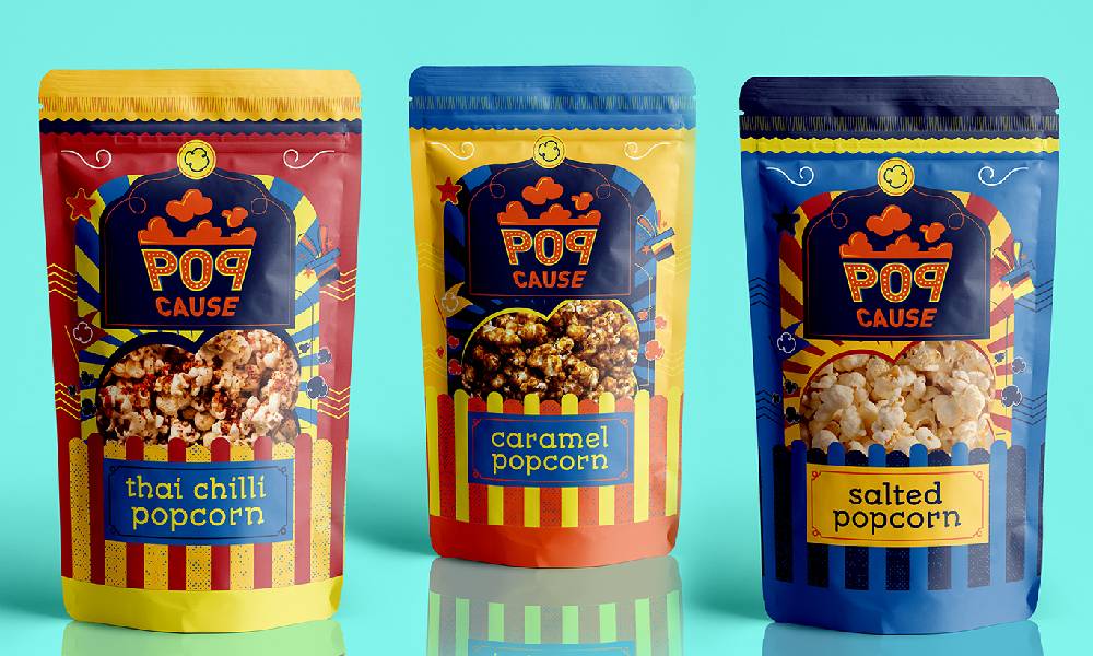 best popcorn pouch packaging 