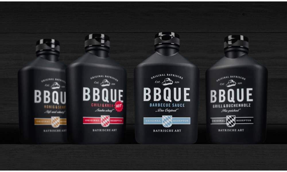 creative BBQ sauce packaging design 