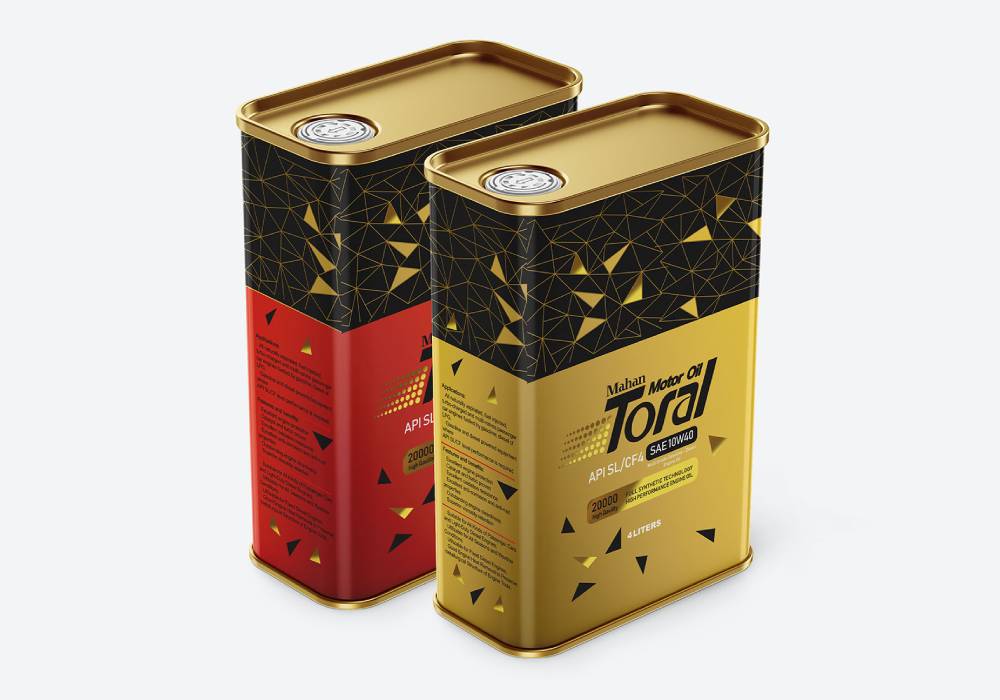 creative engine oil packaging design 