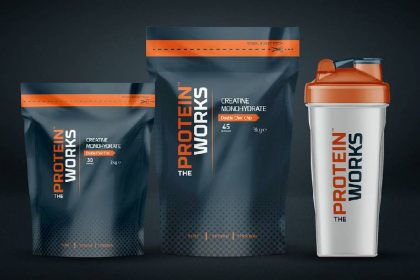 creative protein powder packaging design