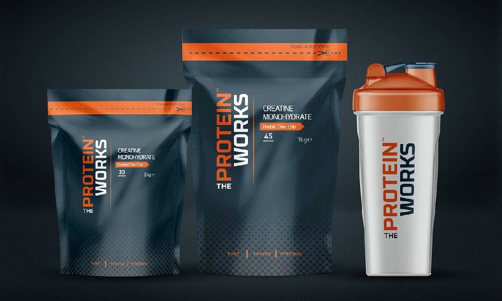 creative protein powder packaging design