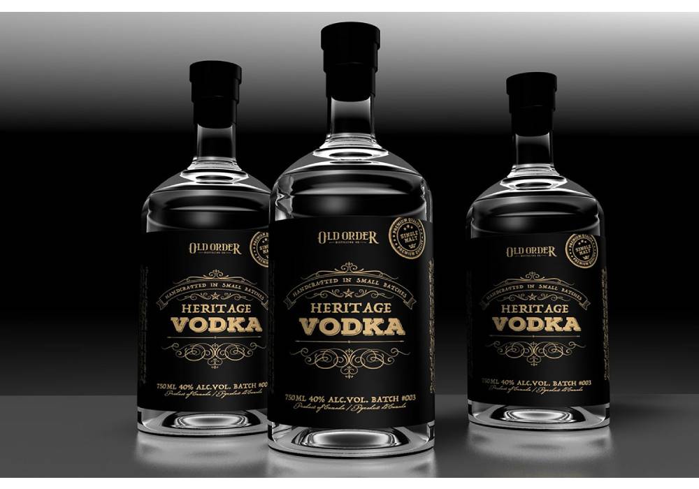 creative vodka label design