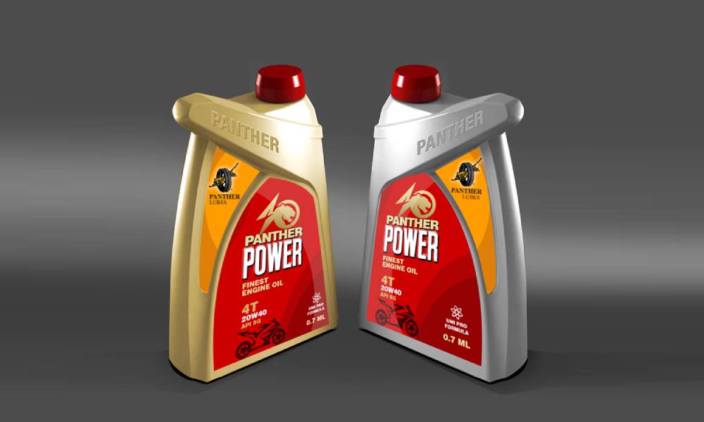 engine oil packaging design 