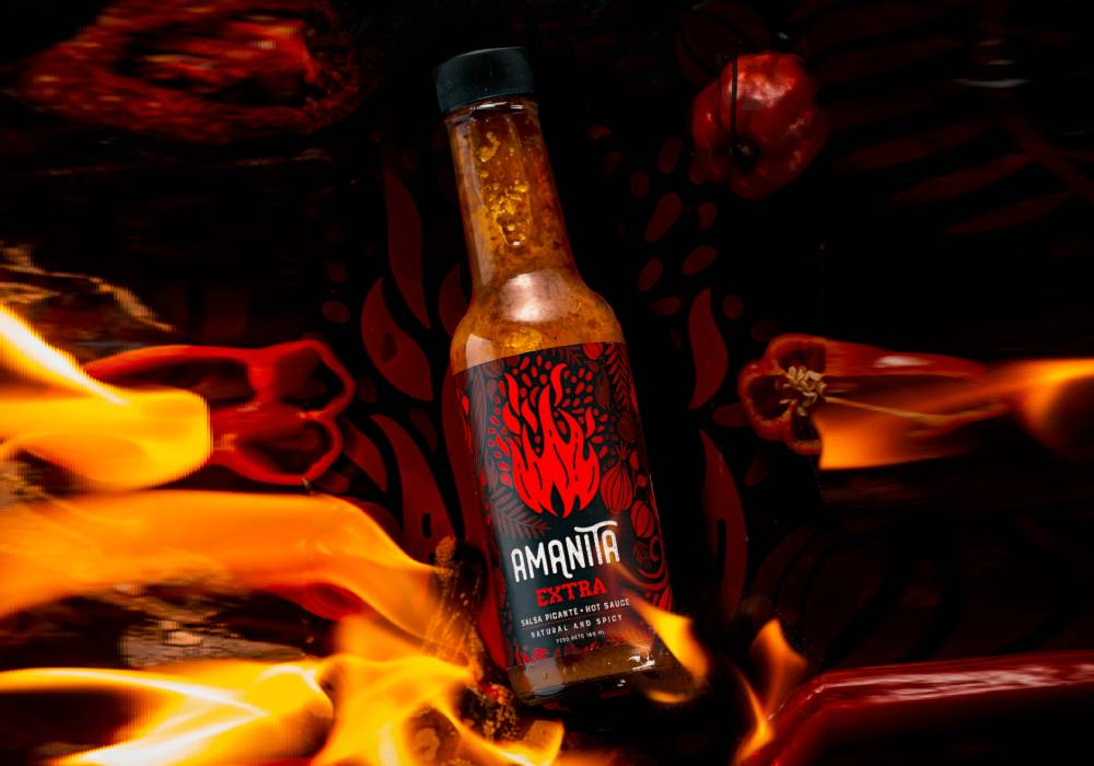 hot sauce label design
