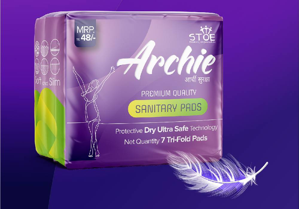 sanitary pads packaging design