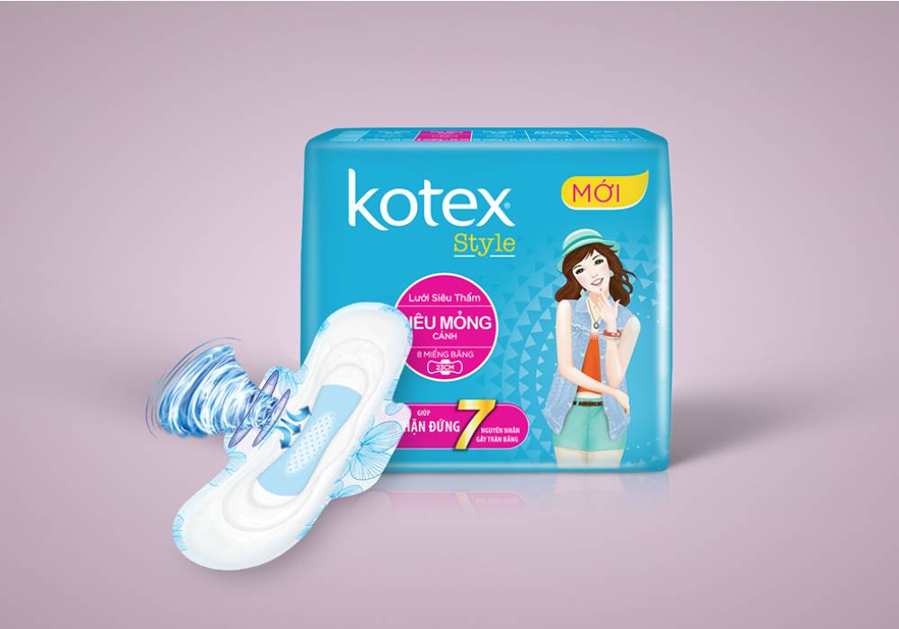sanitary pads packaging design 