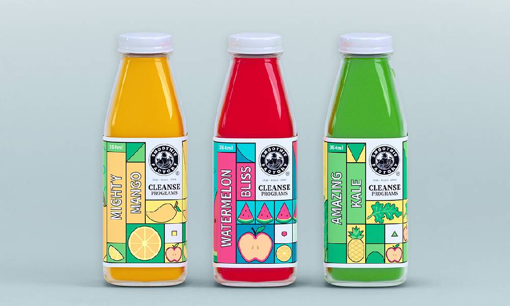 Smoothie Packaging design 