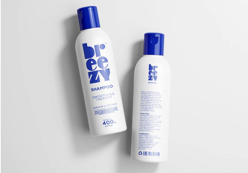 creative shampoo label design 