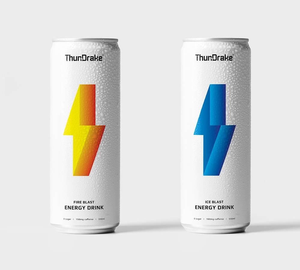 energy drink label design inspiration