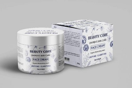 face cream packaging design