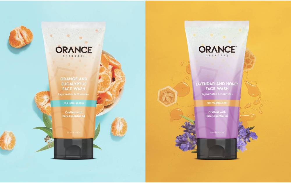 face wash tube packaging design 