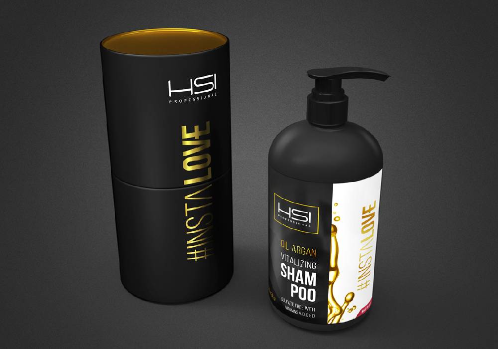 shampoo label design