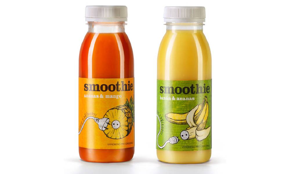 smoothie bottle label design 