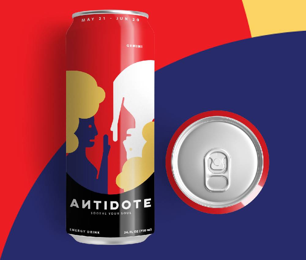 wonderful energy drink label design 