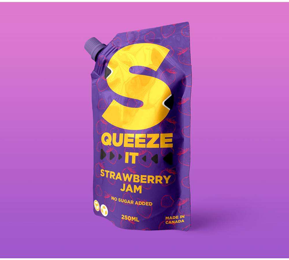 jam squeeze label design 