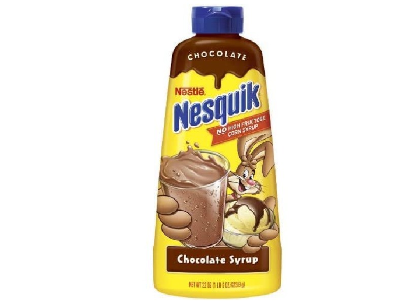 chocolate syrup label design 