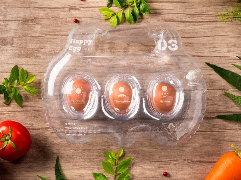 plastic egg box packaging design