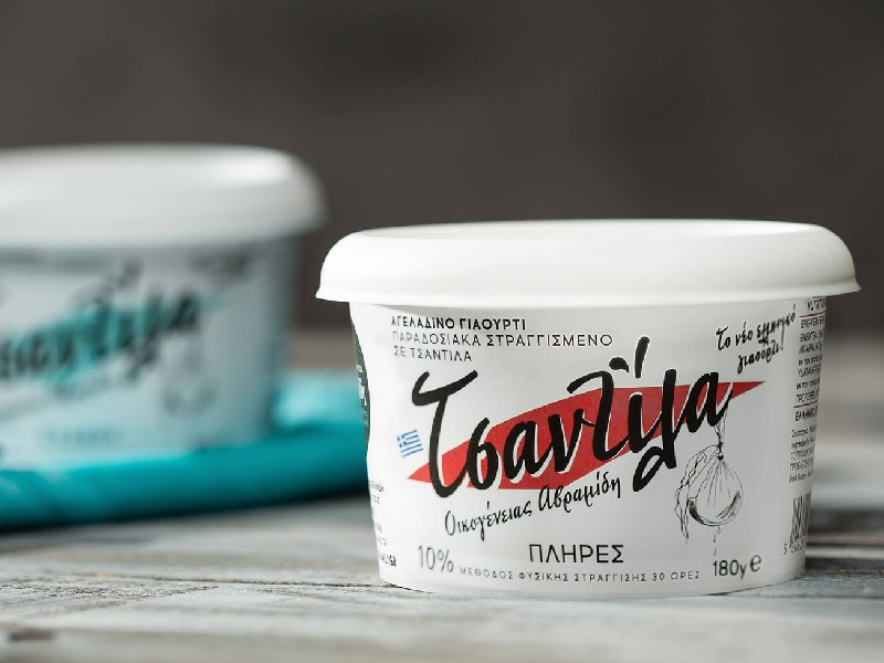 yogurt cup label design