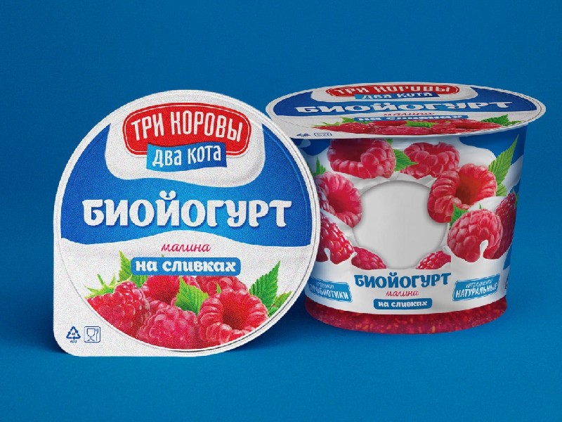 yogurt cup packaging design 