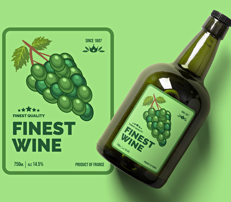 aatractive bottle labels